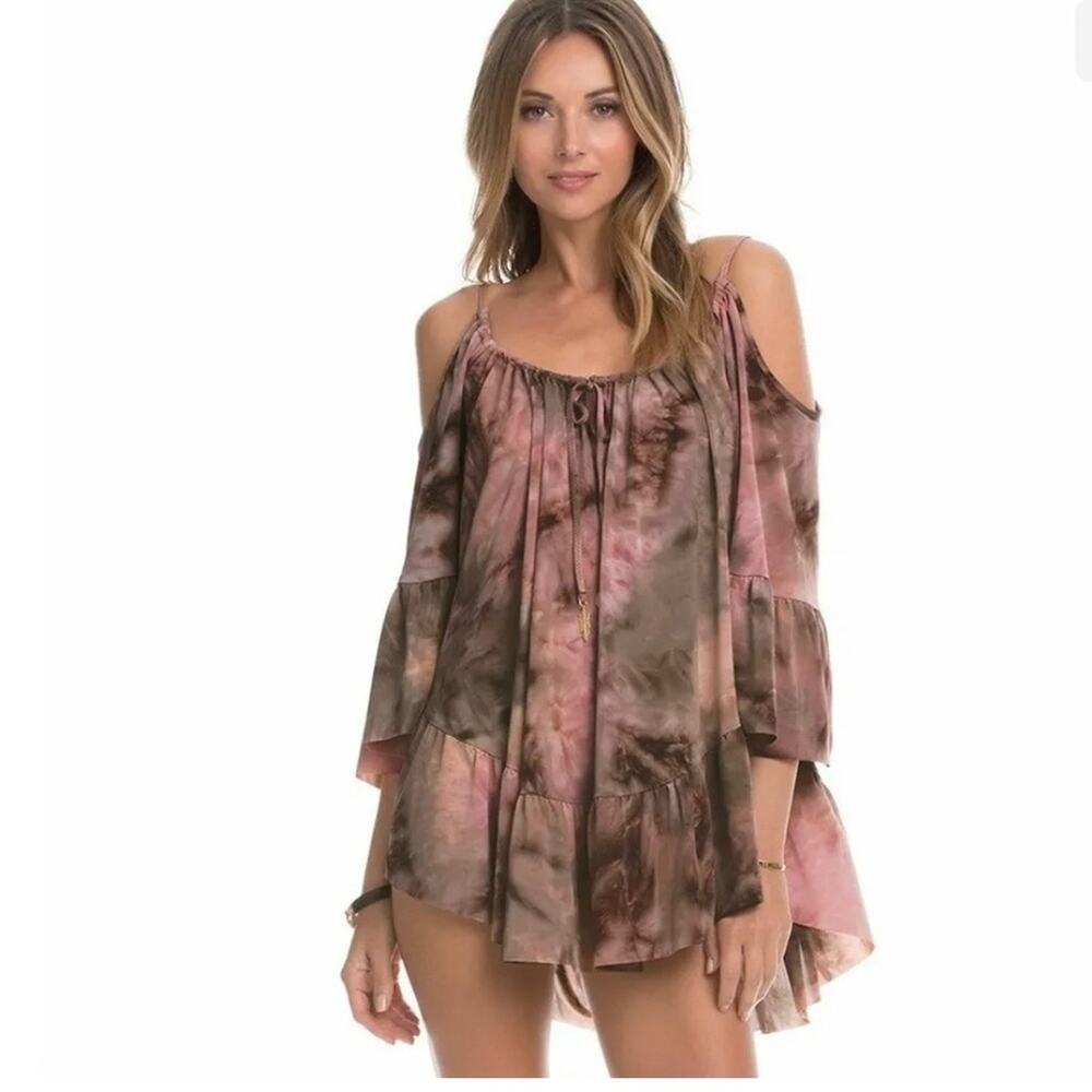 Ale by Alessandra Mother Earth Tie Dye Tunic Dress Size Medium - Picture 12 of 12
